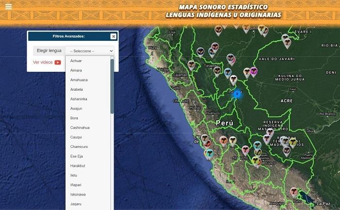 carte sonore langues pérou