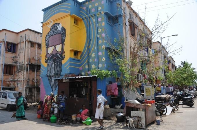 Mur peint par St+art India à Kannagi nagar Chennai