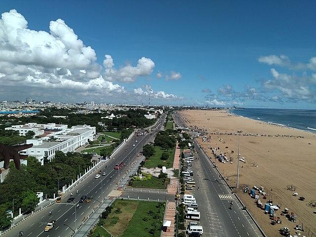 Chennai vue du ciel