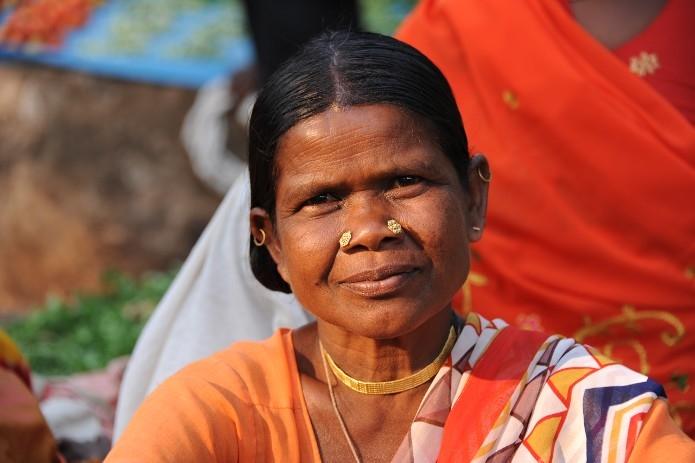 Une femme Adivasi dans le Chhattisgarh