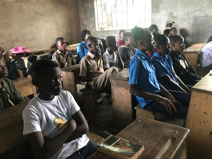 Classe d'un collège de Brazzaville