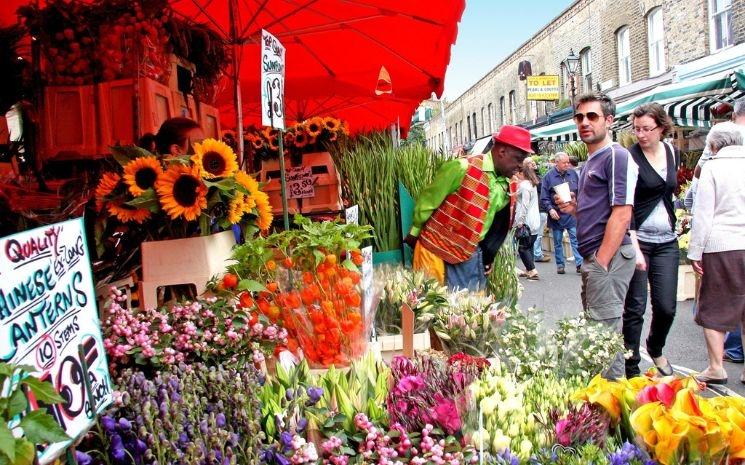 Columbia road flower market