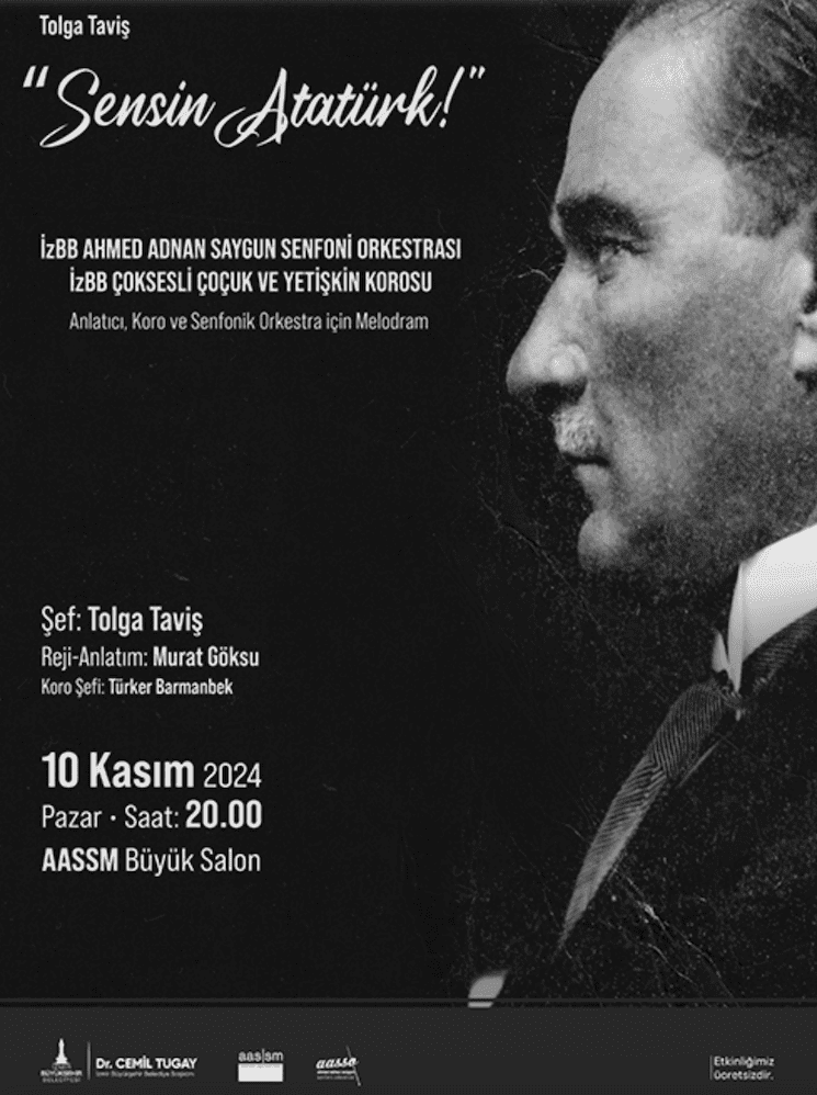 Affiche concert "Vous êtes Atatürk" Izmir