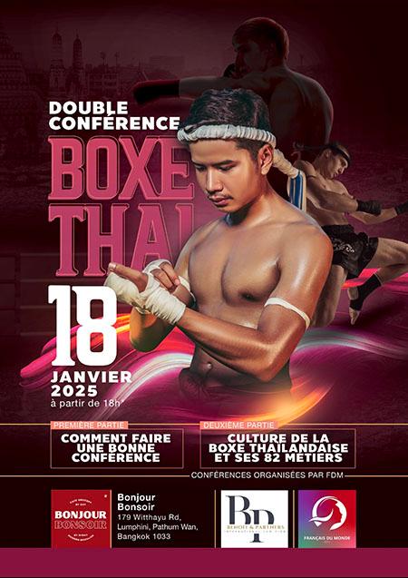 Affiche conference Boxe Thai