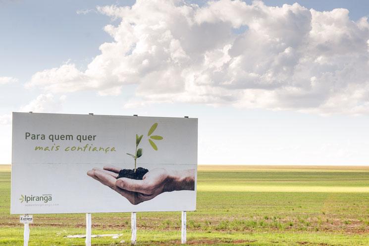 Panneau publicitaire dans le Mato Grosso