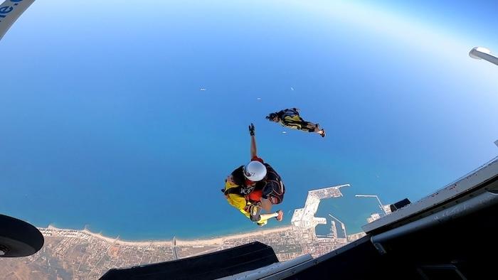 saut en parachute à El grao de Castellón, espagne