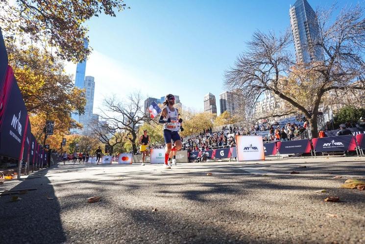 Photo d'Elvin Leroux pendant un marathon