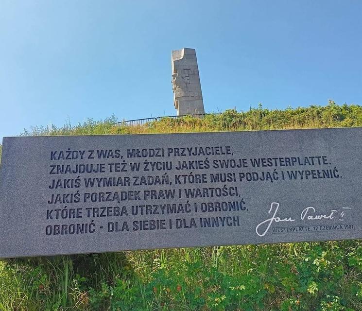 Westerplatte pologne gdansk jean paul 2