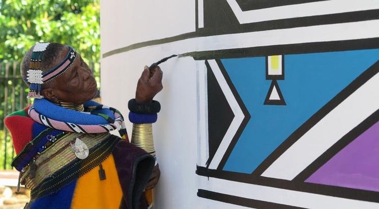 Esther Mahlangu en 2015