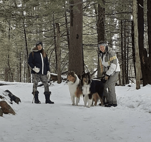 La famille Godefroy-Hoareau adore la neige