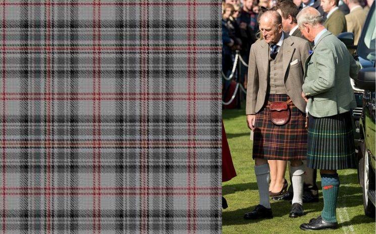 Famille royale en kilt