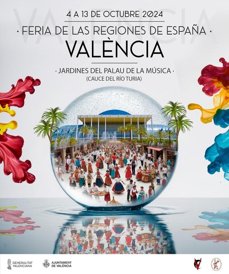 l'affiche de la feria de regiones de españa a valencia