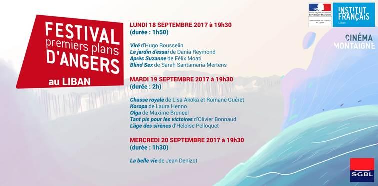 Programme Reprise du Festival d'Angers Liban