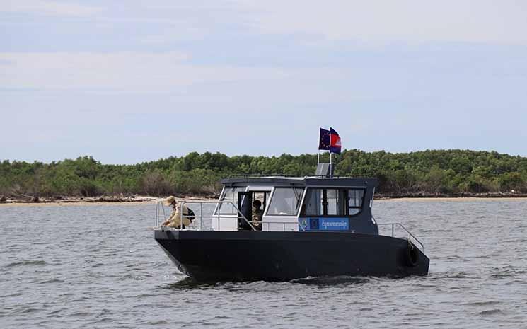 Fisheries Administration officials are patrolling