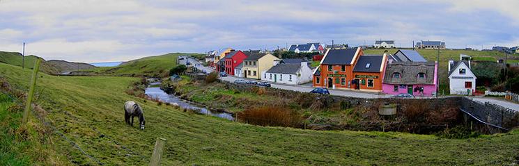 Vue de Doolin en Irlande