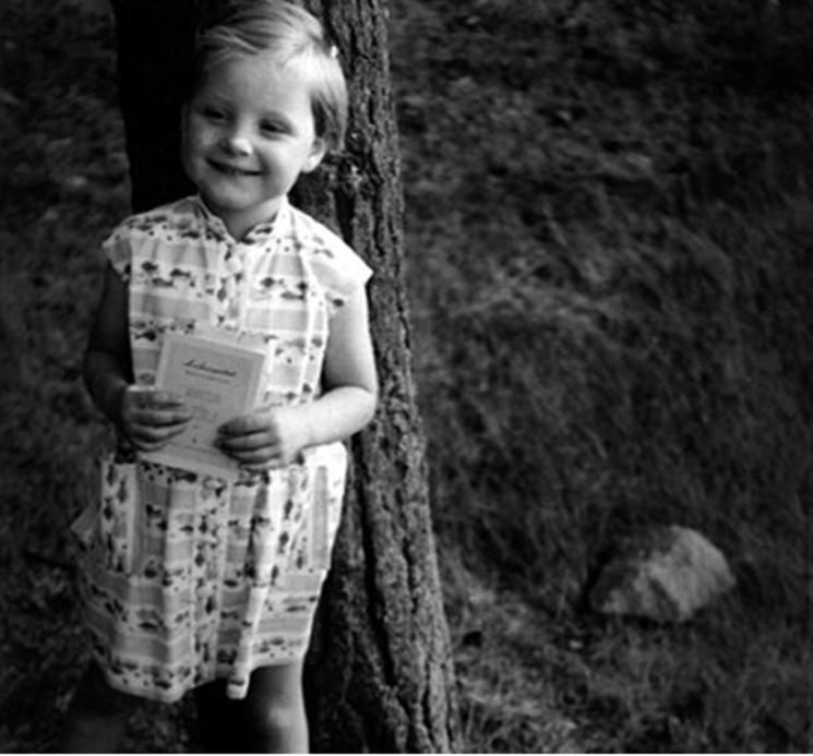 Portrait d'Angela Merkel enfant