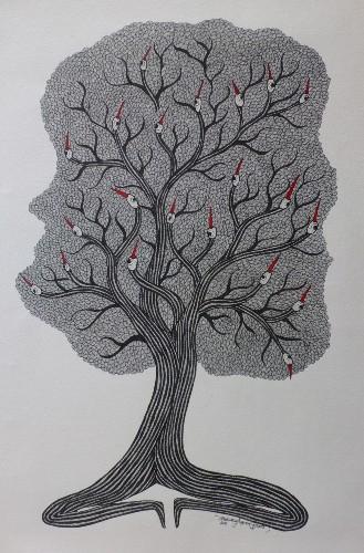 art tribal indien gond