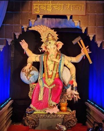 Le mandal de Ganesh Galli Mumbaicha Raja en 2022