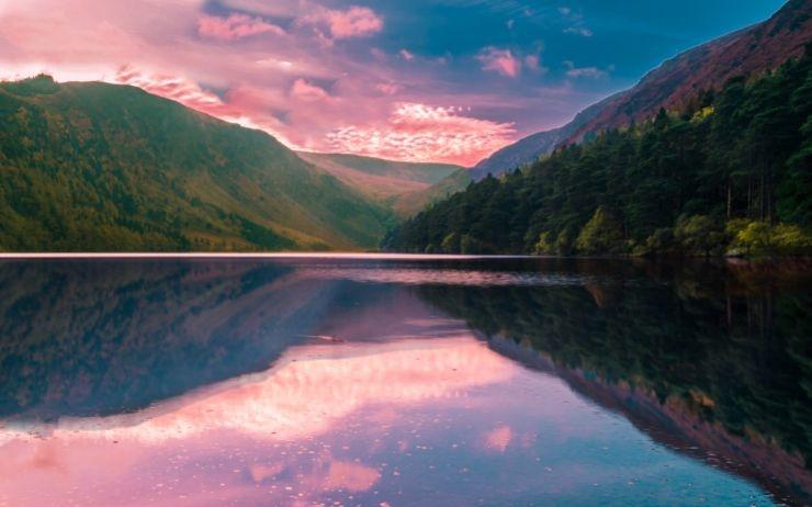 Lac supérieur de Glendalough, Wicklow, Irlande