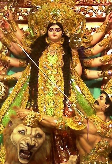 Durga sur son lion