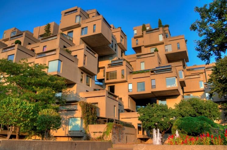 Photo de Habitat 67 de nos jours. 