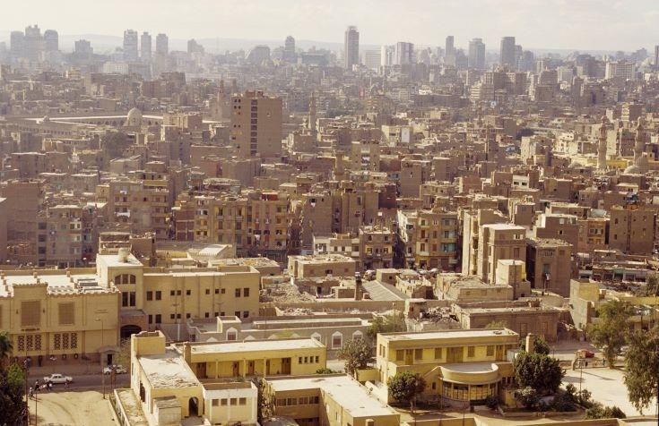 Plusieurs habitations au Caire en Égypte 