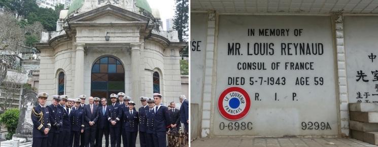 Hommage consul Louis Reynaud Hong Kong résistant