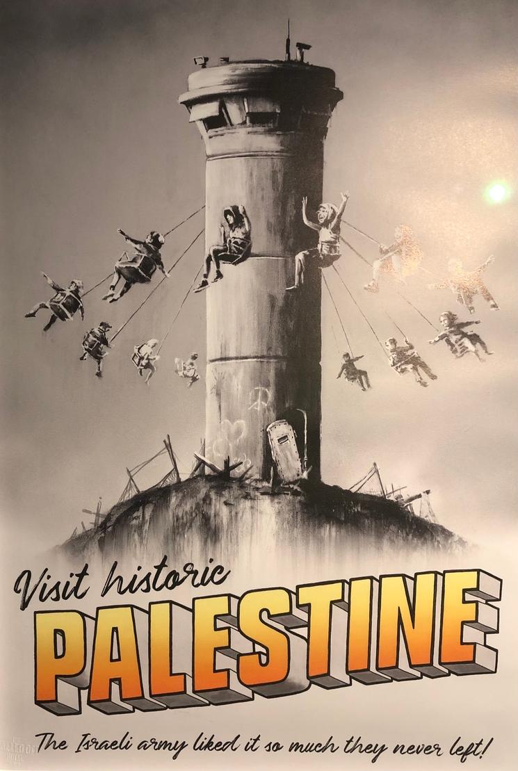 tour palestine affiche Banksy 