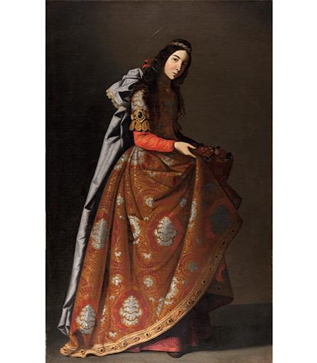 Francisco de Zurbarán. Santa Casilda, c. 1635. Óleo sobre lienzo, 171 x 107 cm. Museo Nacional Thyssen-Bornemisza, Madrid