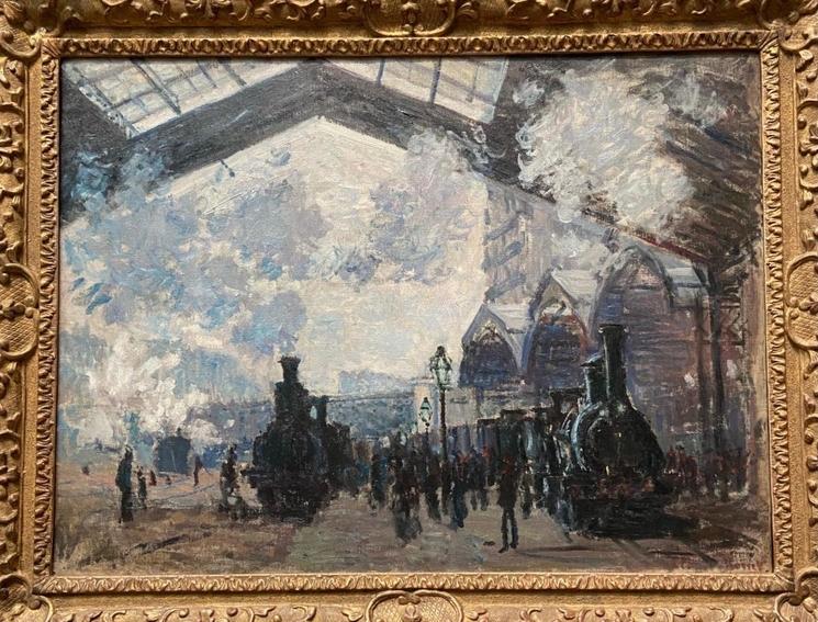 monet gare saint lazare peinture