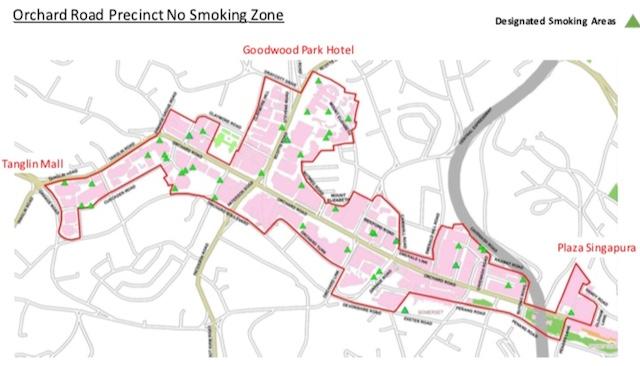 Restrictions, Fumeur, Cigarettes, Orchard Road, 1er janvier 2019, Singapour