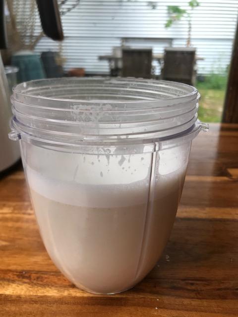 Lait végétal à la cacahuète 