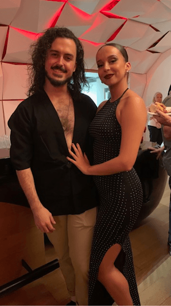 Deux des magnifiques danseurs espagnols de la troupe rencontrés après la représentation : Maria Cabrian et Daniel Cabezuelo.