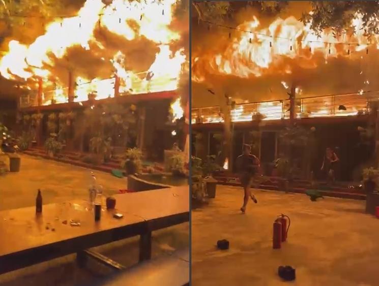 Extrait vidéo d'un impressionnant incendie au Vietnam