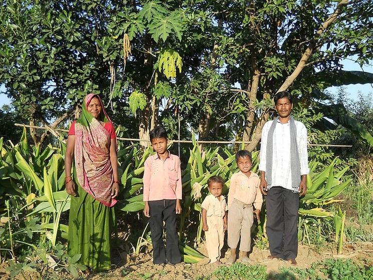 Famille indienne dans le Madhya Pradesh. Photo : Bhagwat Patel (CC)