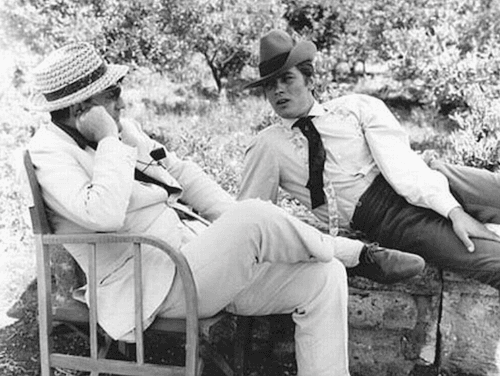 Alain Delon et Luchino Visconti