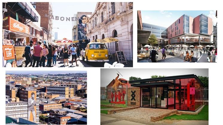 4 photos de Johannesburg et ses quartiers animés