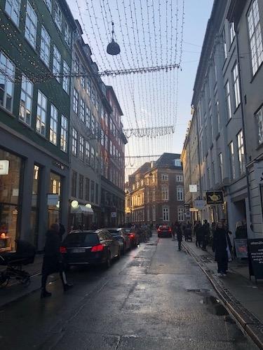 la rue Kronprinsensgade à Copenhague 