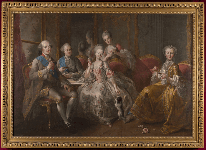 La Tasse de chocolat, portrait de la famille du duc de Penthièvre par Jean-Baptiste Charpentier Château de Versailles