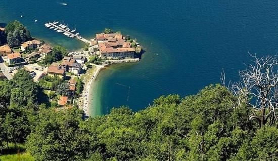 plage de Lierna au lac de Côme