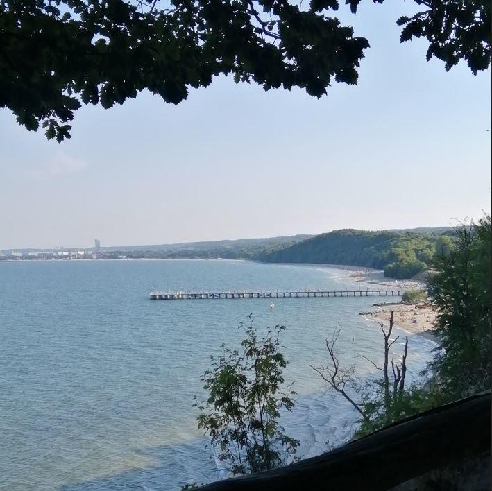 Vue générale de la plage d'orlowo