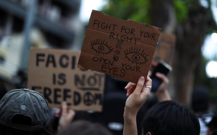 Manifestation anti-gouvernement a Bangkok