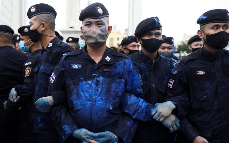 Manifestation anti-gouvernement a Bangkok