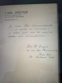 Manuscrit Carl Dreyer 