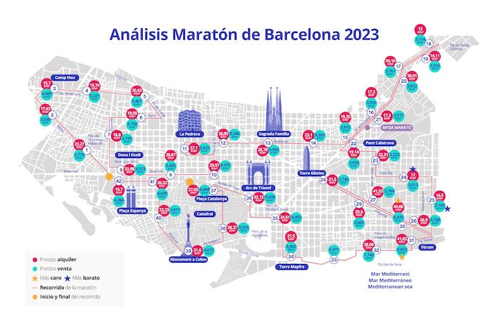 carte du marathon