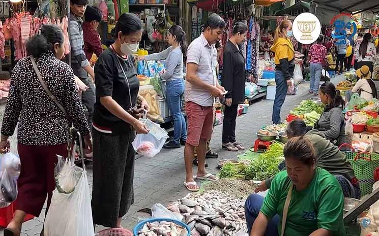 Marche typique cambodgien Photo Chhorn Sophat