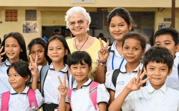 Marie-France des Pallières, co-fondatrice de Pour un sourire d’enfant, Cambodge