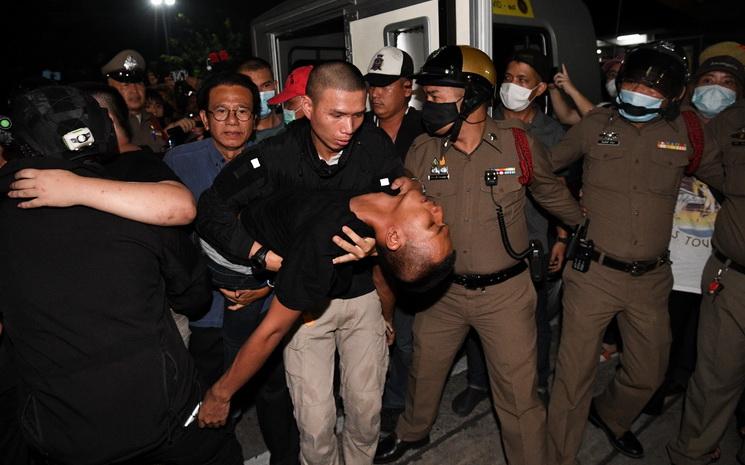 Manifestation anti-gouvernement a Bangkok