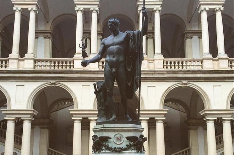 statue de napoléon à Milan Brera