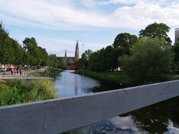 Vue sur la cathédrale d'Uppsala